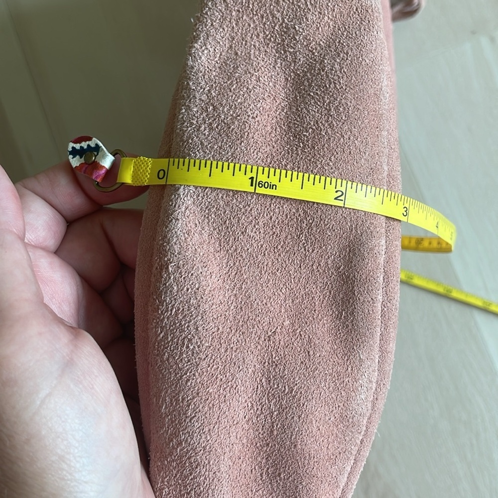 Vintage Fossil Y2k suede hobo bag with tassel - Picture 13 of 13